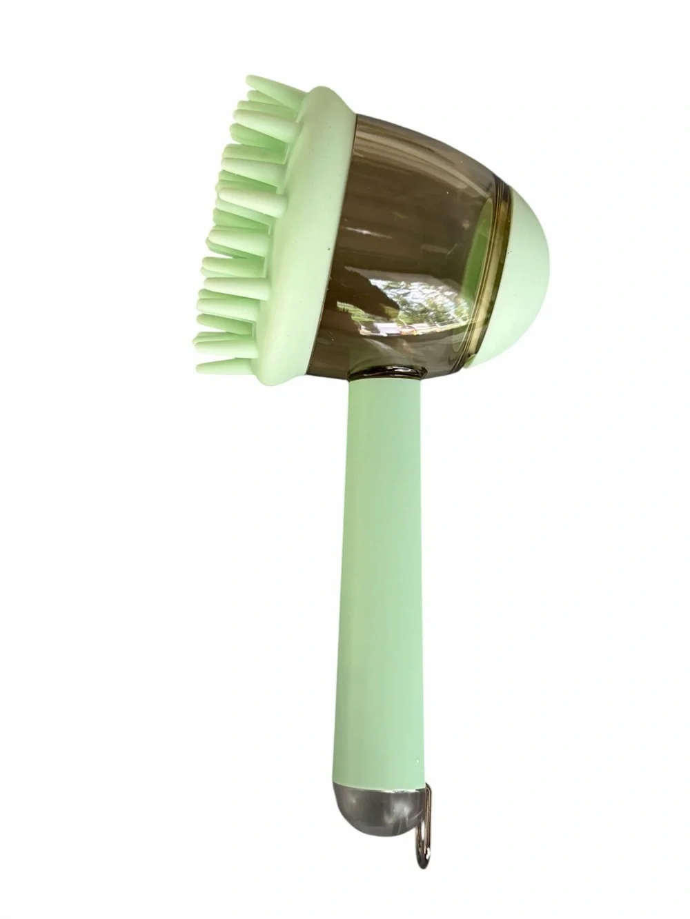 Mint Green Cat Grooming Brush with Soap Dispenser - Pets Cat